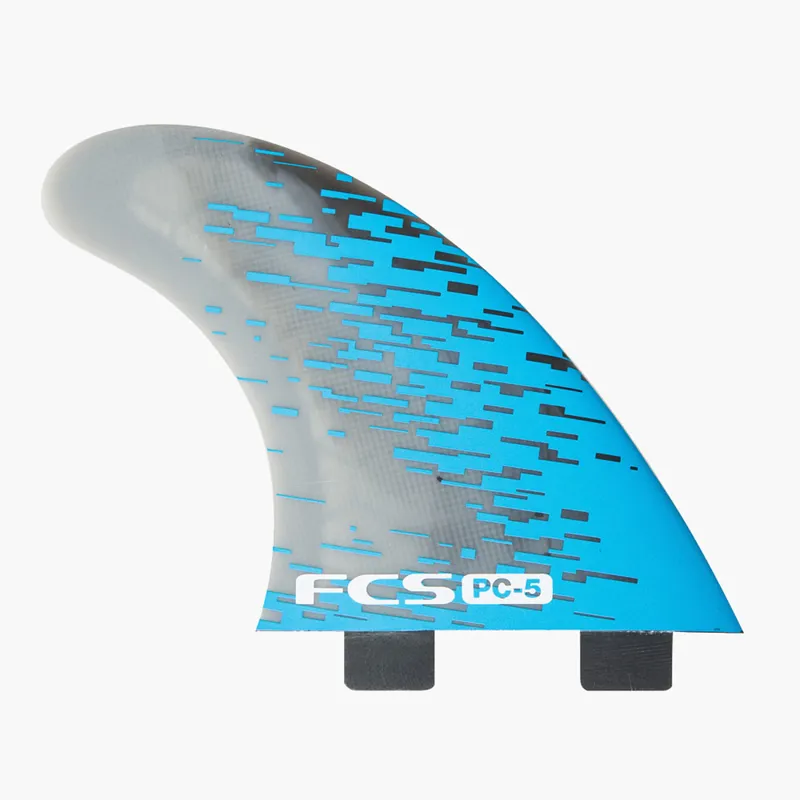 FCS PC-5 Blue Smoke Quad Fins
